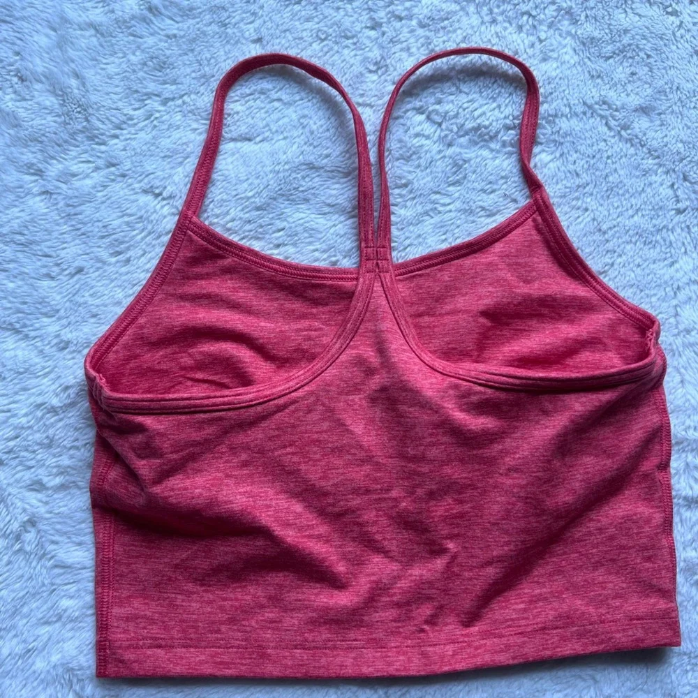 OFFLINE by Aerie The Hugger Recharge Sports Bra Pink Heathered Racerback Small